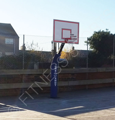 Outdoor junior basketball post