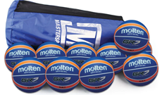 10 x GR Series Basketballs & Bag