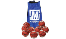 10 FIBA Basketballs & Bag