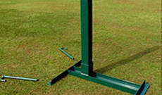 Steel grass freestanding tennis posts with winder.