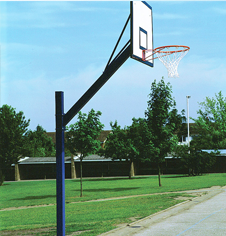 Schools basketball goal post