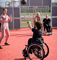 Steel playground MUGA goals and equipment