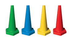 Pack Of 4 Coloured Sports Cones