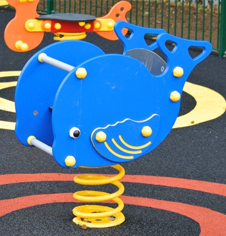 Playground springers for play areas