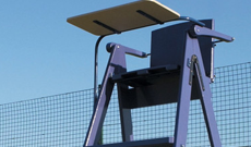 Alloy tennis umpires chair.